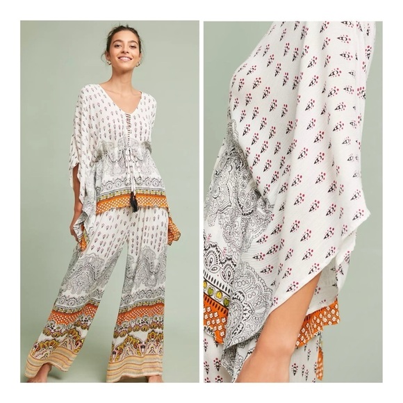 RAGA x Anthropologie NWT | Ventura Cover-Up Poncho Beach Top - Picture 1 of 6
